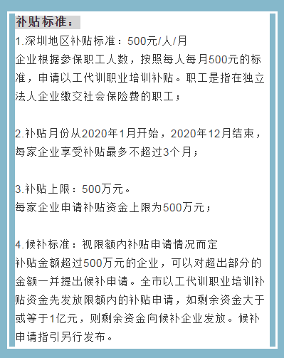 即将截止！深圳以工代训补贴申请指南，最高500万