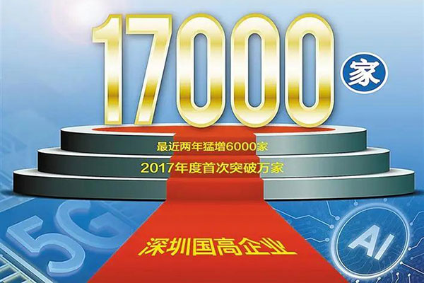 深圳国家高新技术企业数量超过17000家