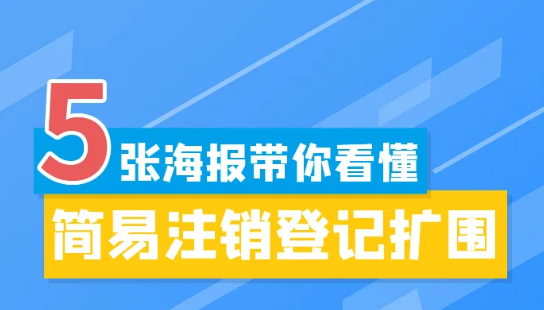 简易注销登记扩围内容有哪些，速来了解！