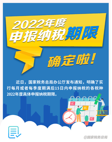 2022年1月纳税申报日历出炉，千万别错过！